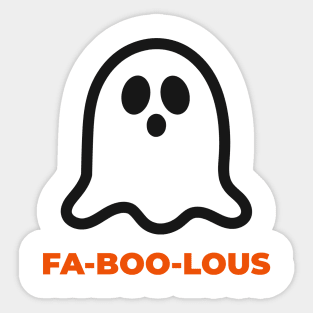 FA-BOO-LOUS GHOST Sticker